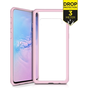 Itskins Level 2 Hybridsolid For Samsung Galaxy S10+ Pink/Transparent
