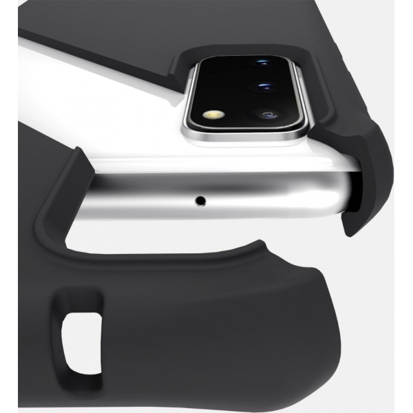 Itskins Level 2 Spectrumsolid For Apple Iphone 6/6S/7/8/Se (2020/2022) Plain Black - Afbeelding 5