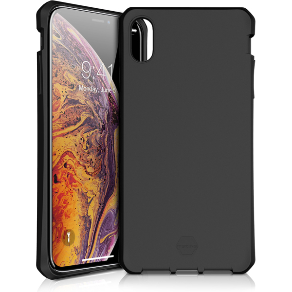 Itskins Level 2 Spectrumsolid For Apple Iphone Xs Max Plain Black - Afbeelding 2
