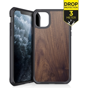 Itskins Level 2 Hybridfusion For Apple Iphone 11 Pro Max Dark Wood