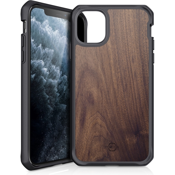 Itskins Level 2 Hybridfusion For Apple Iphone 11 Pro Max Dark Wood - Afbeelding 2