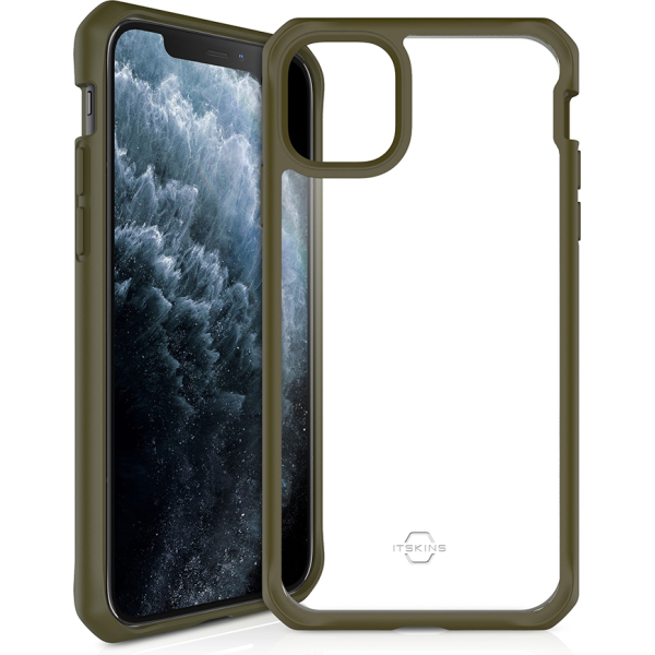 Itskins Level 2 Hybridsolid For Apple Iphone 11 Pro Kaki/Transparent - Afbeelding 2