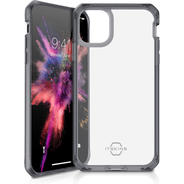 Itskins Level 2 Hybridfrost For Apple Iphone 11/Xr Transparent Black - Afbeelding 2