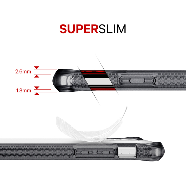 Itskins Level 2 Hybridfrost For Apple Iphone 11/Xr Transparent Black - Afbeelding 7