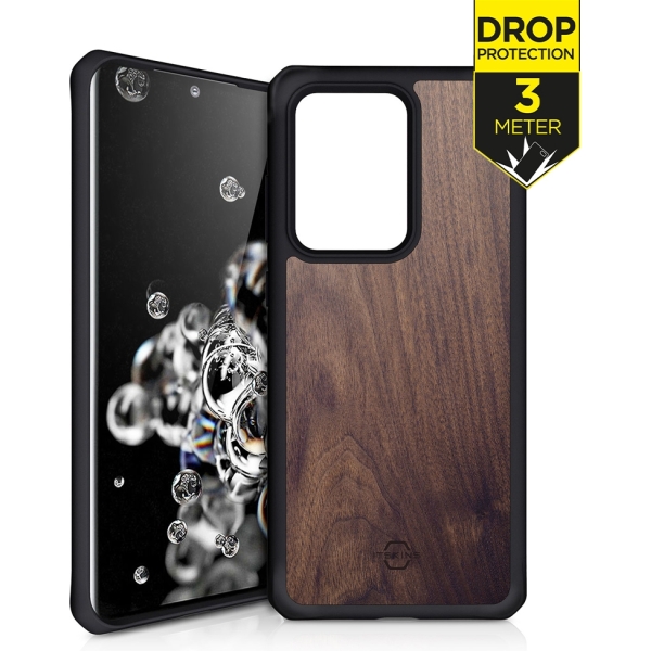 Itskins Level 2 Hybridfusion For Samsung Galaxy S20 Ultra/S20 Ultra 5G Dark Wood