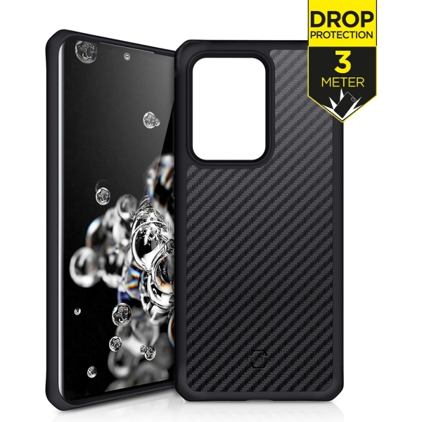 Itskins Level 2 Hybridfusion For Samsung Galaxy S20 Ultra/S20 Ultra 5G Carbon
