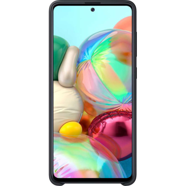 Samsung Ef-Pa715Tbegeu Samsung Silicone Cover Galaxy A71 Black - Afbeelding 3