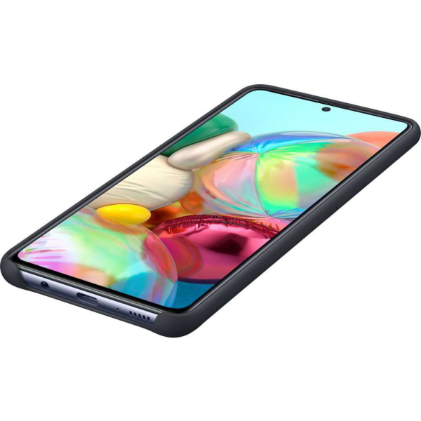Samsung Ef-Pa715Tbegeu Samsung Silicone Cover Galaxy A71 Black - Afbeelding 5