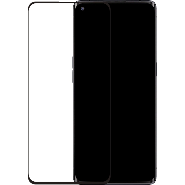 Mobilize Edge-To-Edge Glass Screen Protector Oppo Find X2 Black Edge Glue