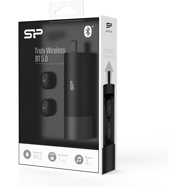 Silicon Power Bp81 Silicon Power Tws Bluetooth Stereo Earbuds Black - Afbeelding 4