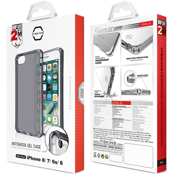 Itskins Level 2 Spectrumclear For Apple Iphone 6/6S/7/8/Se (2020/2022) Smoke - Afbeelding 7