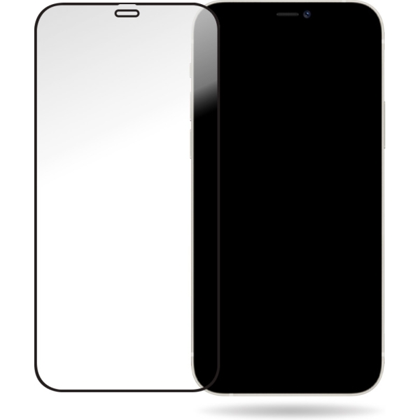 Mobilize Glass Screen Protector - Black Frame - Apple Iphone 12/12 Pro