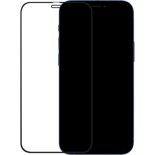Mobilize Edge-To-Edge Glass Screen Protector Apple Iphone 12 Mini Black Full Glue