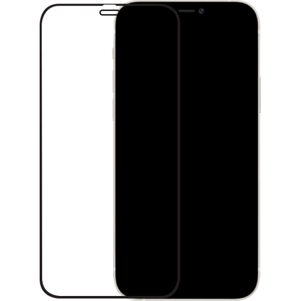 Mobilize Edge-To-Edge Glass Screen Protector Apple Iphone 12/12 Pro Black Full Glue