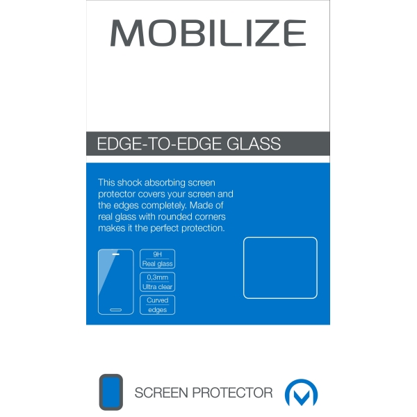 Mobilize Edge-To-Edge Glass Screen Protector Apple Iphone 12 Pro Max Black Full Glue - Afbeelding 2