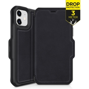 Itskins Level 2 Hybridfolio Leather For Apple Iphone 12 Mini Pure Black