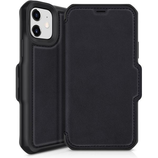 Itskins Level 2 Hybridfolio Leather For Apple Iphone 12 Mini Pure Black - Afbeelding 2