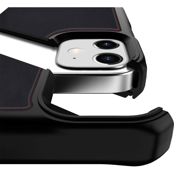 Itskins Level 2 Hybridfolio Leather For Apple Iphone 12 Mini Pure Black - Afbeelding 3