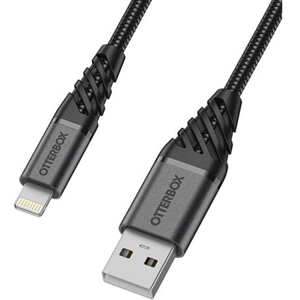 Otterbox Nylon Braided Charge/Sync Cable Apple Lightning 2M Black - Afbeelding 2