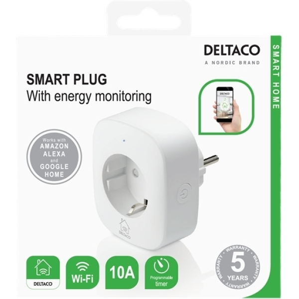 Deltaco Sh-P01E Deltaco Smart Home Power Plug White - Afbeelding 4