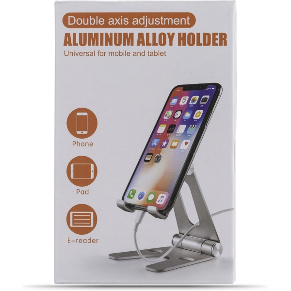 Xccess Foldable Aluminium Phone Holder Silver - Afbeelding 5