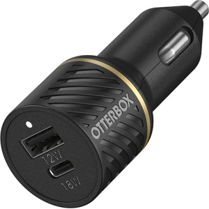 Otterbox Fast Charge Dual Port Premium Car Charger 30W Black Shimmer