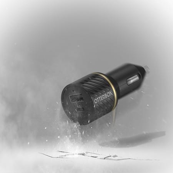 Otterbox Fast Charge Dual Port Premium Car Charger 30W Black Shimmer - Afbeelding 5