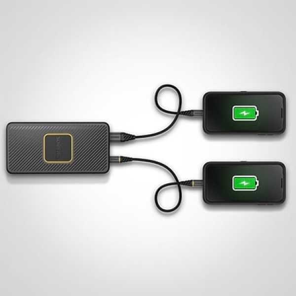 Otterbox Dual Port Fast Charge Power Bank 15000 Mah 18W + Qi Wireless Charger 10W Black - Afbeelding 6