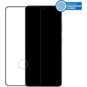 Mobilize Edge-To-Edge Glass Screen Protector Samsung Galaxy S21 Ultra 5G Black Edge Glue