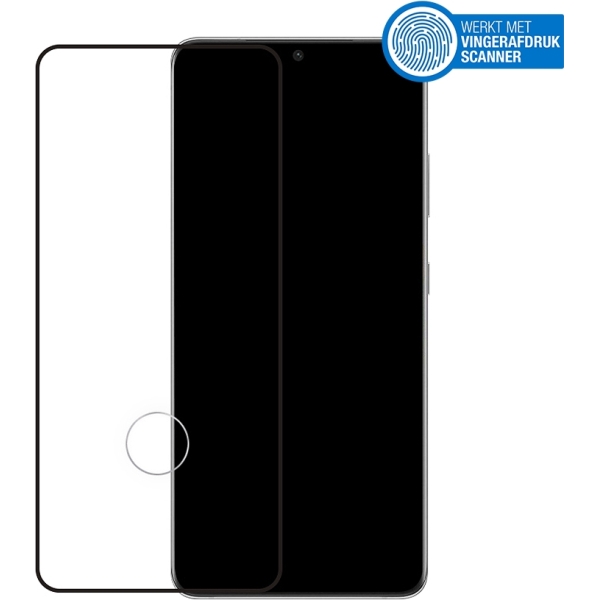 Mobilize Edge-To-Edge Glass Screen Protector Samsung Galaxy S21 Ultra 5G Black Edge Glue