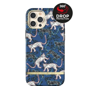 Richmond & Finch Freedom Series One-Piece Apple Iphone 12 Pro Max Blue Leopard