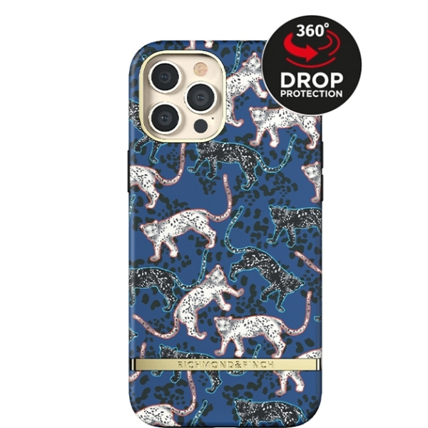 Richmond & Finch Freedom Series One-Piece Apple Iphone 12 Pro Max Blue Leopard