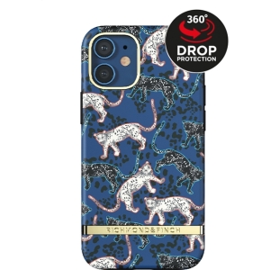 Richmond & Finch Freedom Series One-Piece Apple Iphone 12 Mini Blue Leopard