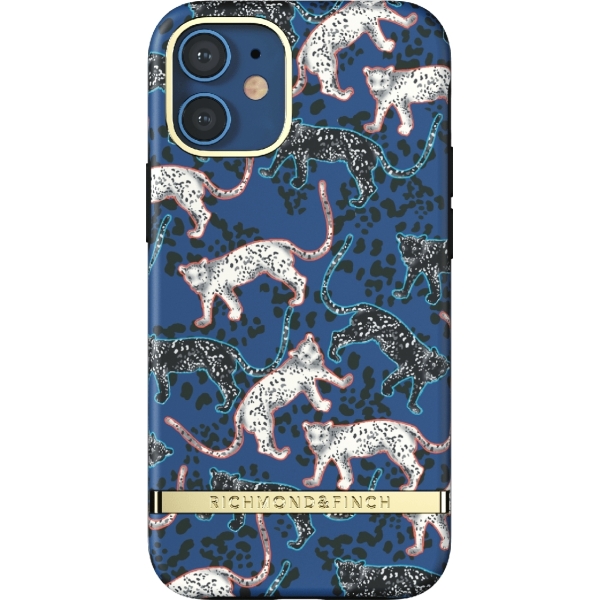 Richmond & Finch Freedom Series One-Piece Apple Iphone 12 Mini Blue Leopard - Afbeelding 2
