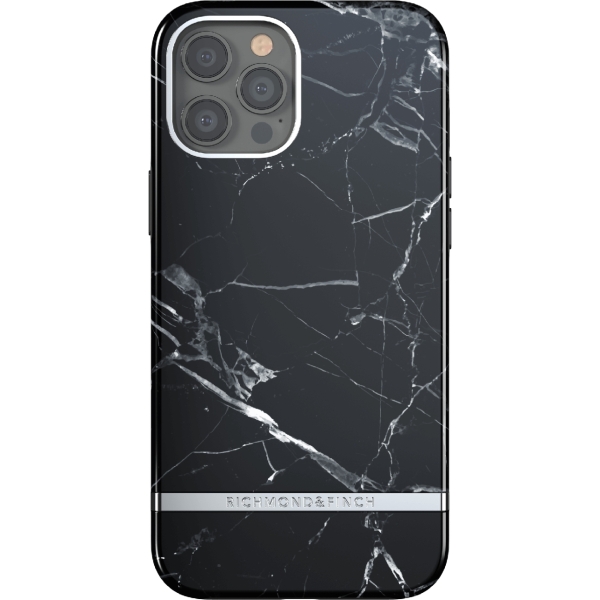 Richmond & Finch Freedom Series One-Piece Apple Iphone 12 Pro Max Black Marble - Afbeelding 2