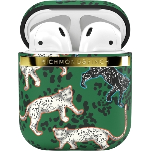 Richmond & Finch Freedom Series Apple Airpod Green Leopard/Gold
