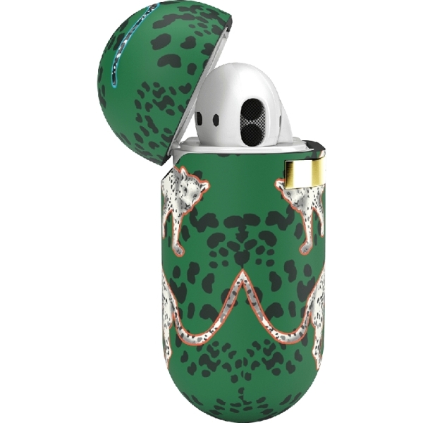 Richmond & Finch Freedom Series Apple Airpod Green Leopard/Gold - Afbeelding 4