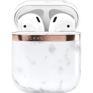 Richmond & Finch Freedom Series Apple Airpod White Marble/Gold