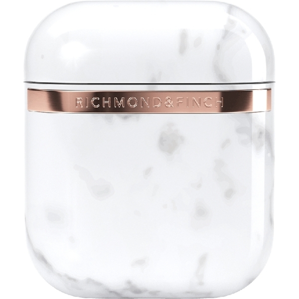 Richmond & Finch Freedom Series Apple Airpod White Marble/Gold - Afbeelding 2