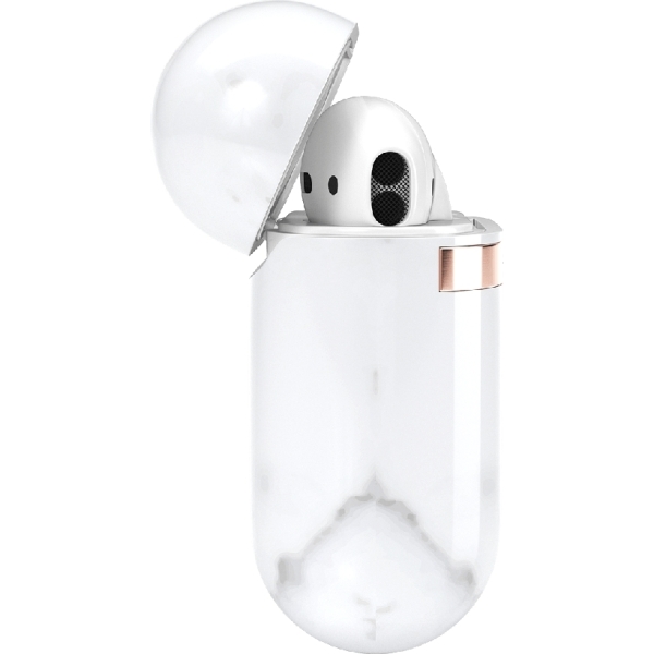 Richmond & Finch Freedom Series Apple Airpod White Marble/Gold - Afbeelding 3