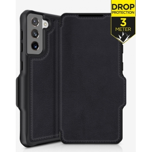 Itskins Level 2 Hybridfolio Leather For Samsung Galaxy S21+ 5G Pure Black