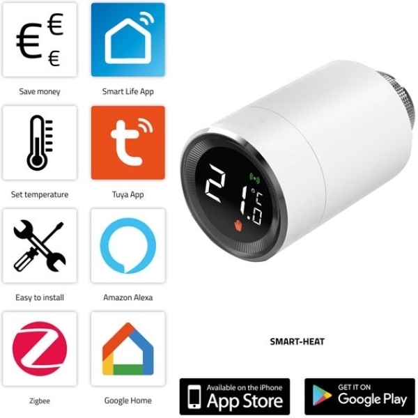 Alecto Smart Zigbee Radiator Thermostat White - Afbeelding 4