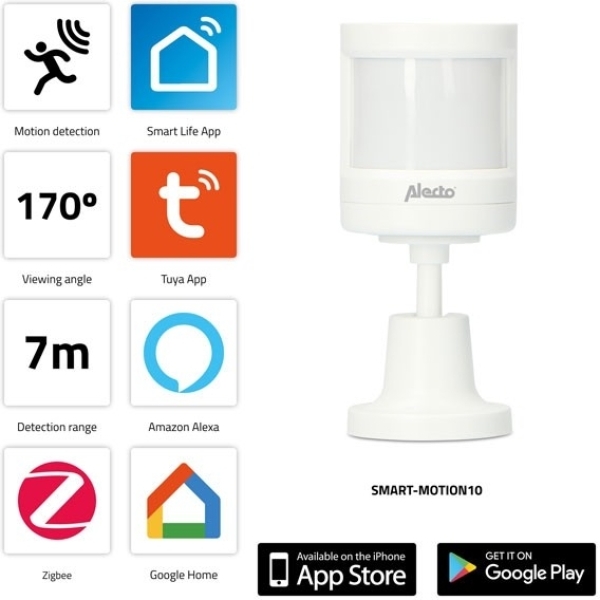 Alecto Smart Zigbee Motion Sensor White - Afbeelding 4