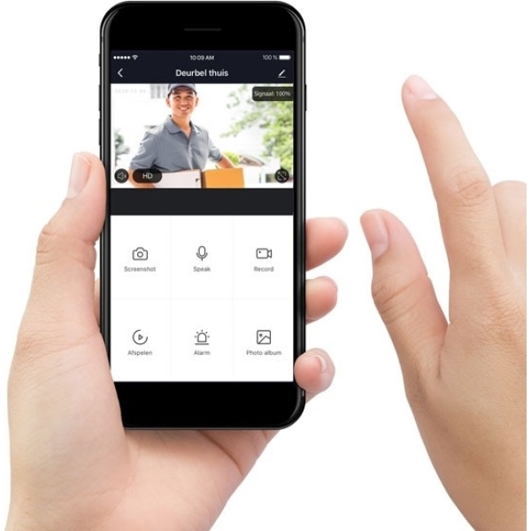Alecto Smart Wifi Doorbell With Camera Black - Afbeelding 3