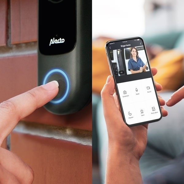 Alecto Smart Wifi Doorbell With Camera Black - Afbeelding 5