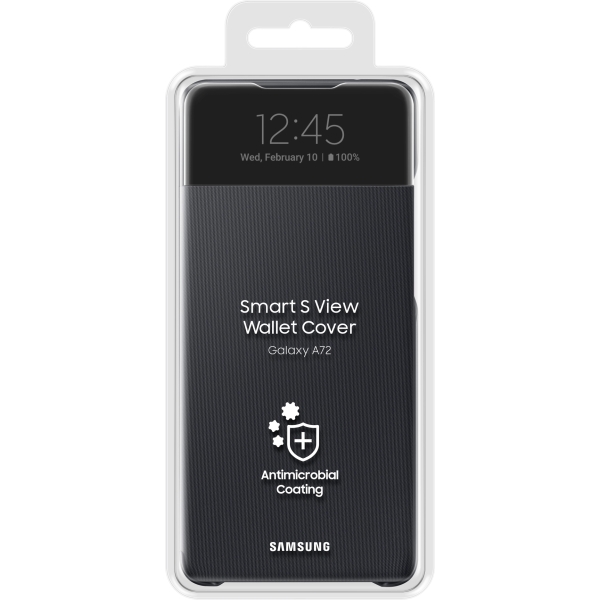Samsung Ef-Ea725Pbegee Samsung Smart S View Cover Galaxy A72 4G Black - Afbeelding 5
