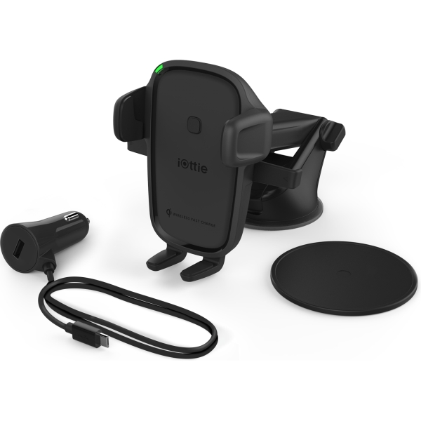 Iottie Easy One Touch Wireless 2 Dash/Windshield Mount 7.5W/10W Black - Afbeelding 3