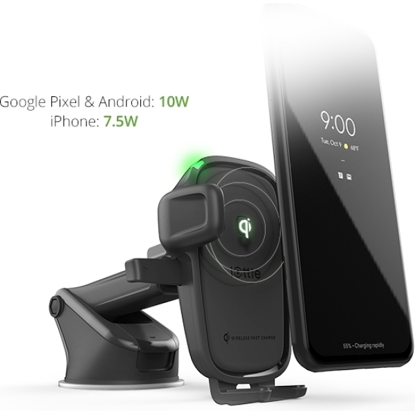 Iottie Easy One Touch Wireless 2 Dash/Windshield Mount 7.5W/10W Black - Afbeelding 6
