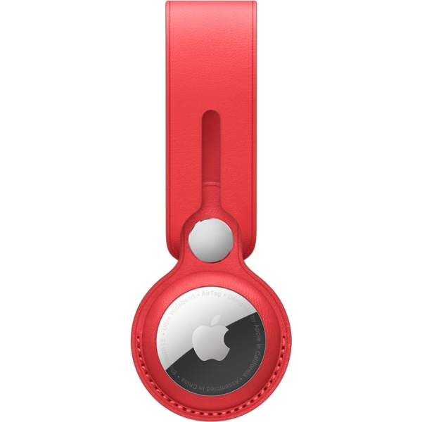 Apple Mk0V3Zm/A Apple Airtag Leather Loop (Product) Red