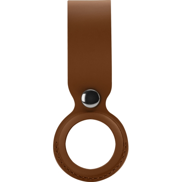 Xccess Pu Leather Airtag Loop Brown